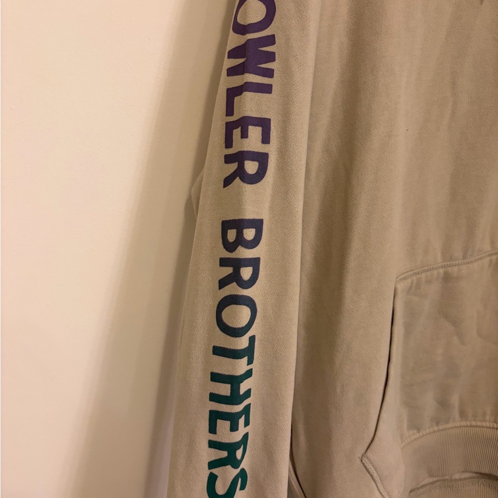 Howler Brothers Cream Pullover Hoodie with Chest Logo - Picture 3 of 4